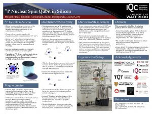 31 P nuclear spin qubit in silicon poster