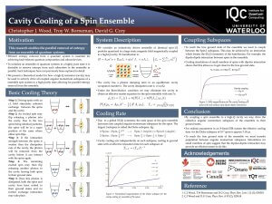 Cavity Cooling of a Spin Ensemble poster