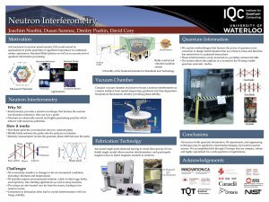 Neutron Interferometry poster