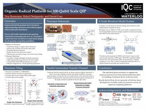 Organic Radical Platform for 100-Qubit Scale QIP poster
