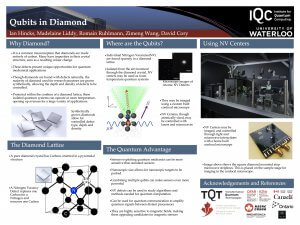 Qubits in Diamond poster