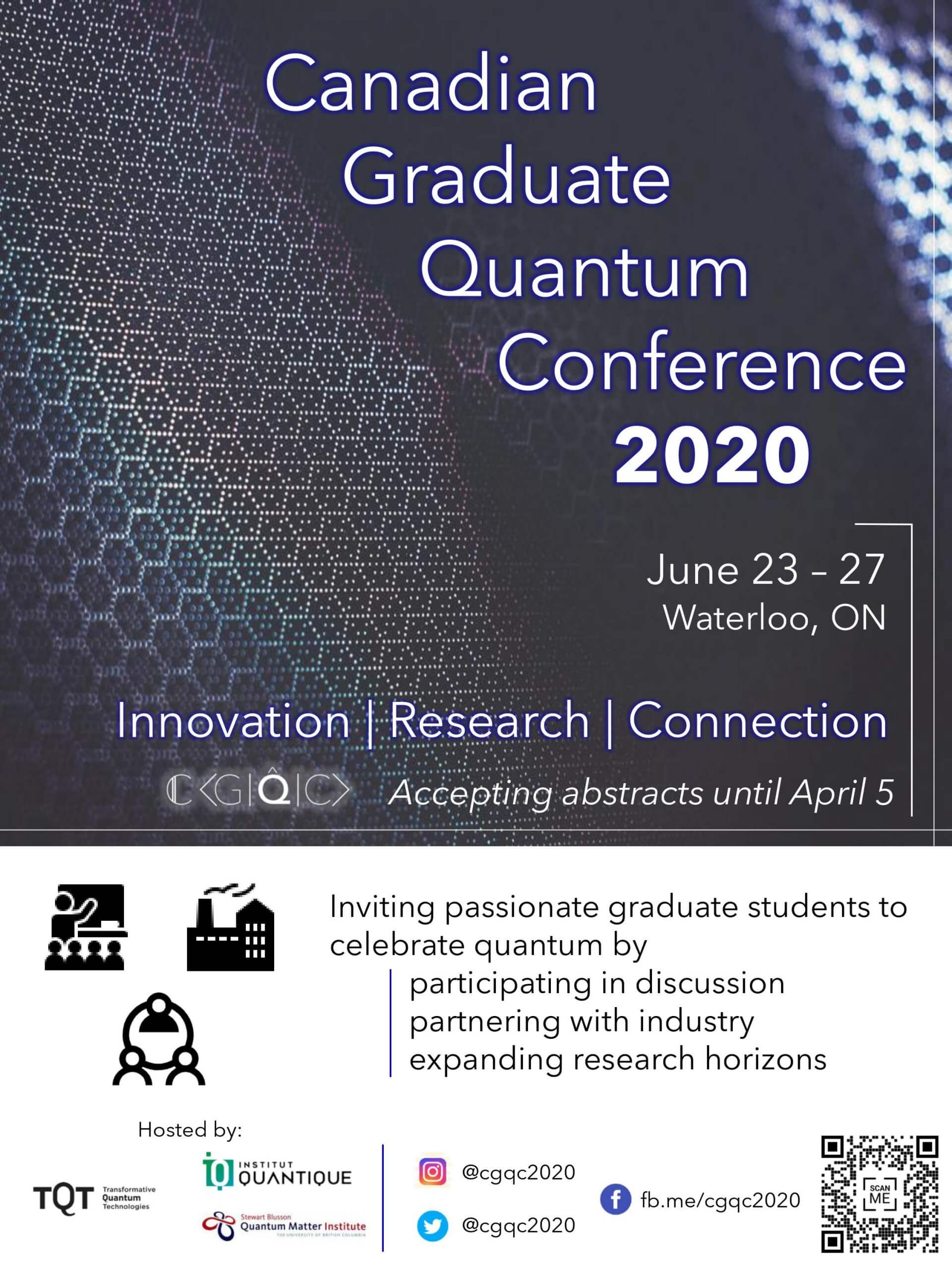 Canadian Graduate Quantum Conference 2020