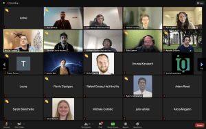 Q4Climate Workshop participants on a zoom call in gallery view