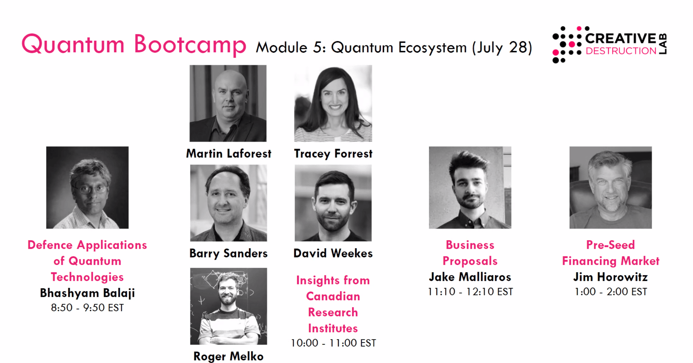 Quantum Bootcamp